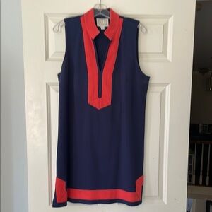 Sail to Sable Navy and Red Tunic dress